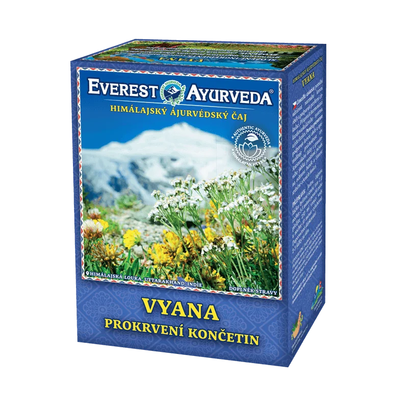 VYANA čaj na prekrvenie končatín – ajurvédsky čaj Everest Ayurveda