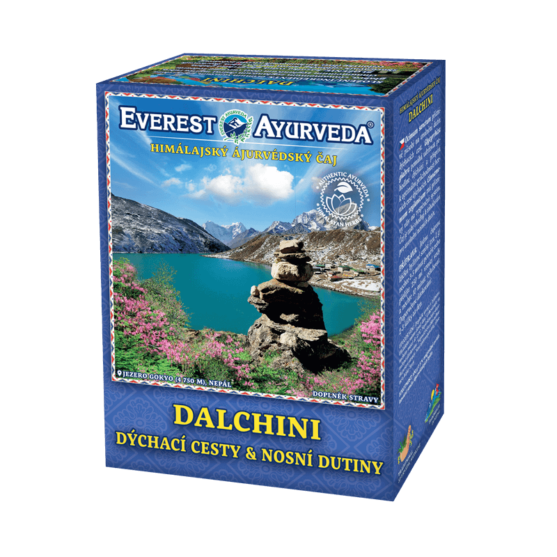 DALCHINI čaj na dýchací cesty a vedlejší nosní dutiny – ajurvédský čaj Everest Ayurveda