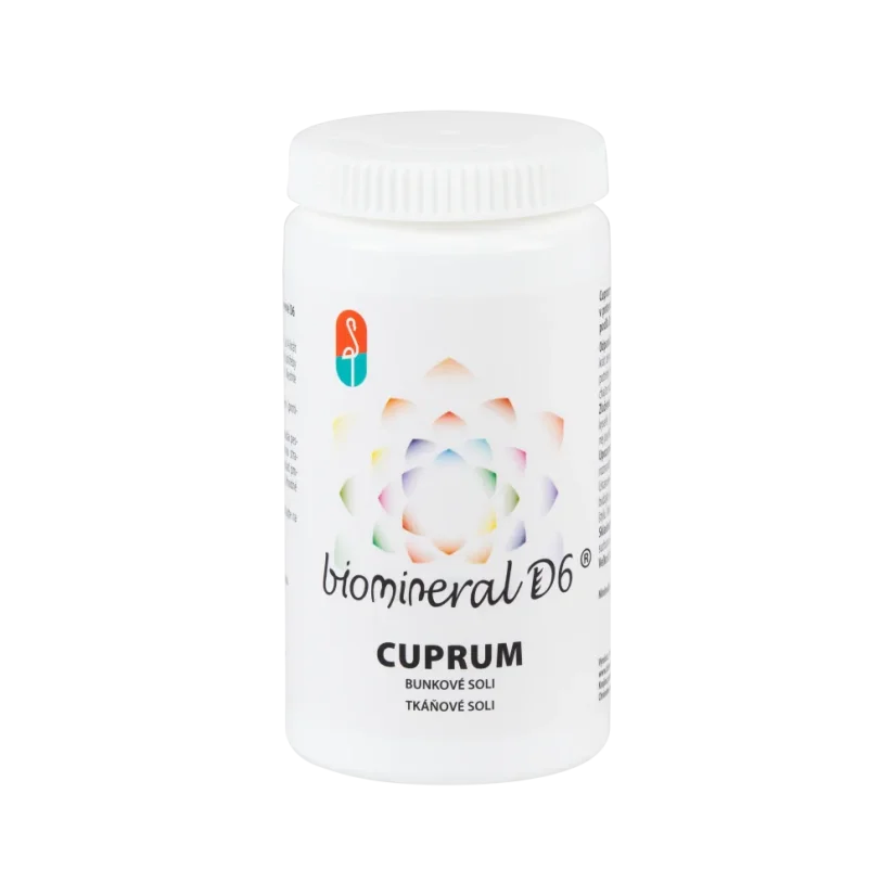 Cuprum– buněčná sůl (Schüsslerova sůl) Biomineral D6