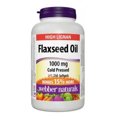 Lněný olej 1000 mg – rostlinný zdroj omega-3 ALA