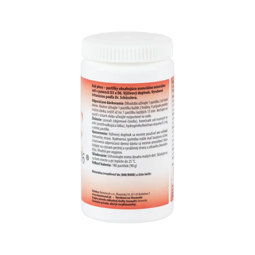 Kalium phosphoricum – bunková soľ (Schüsslerova soľ č. 5) Biomineral D6