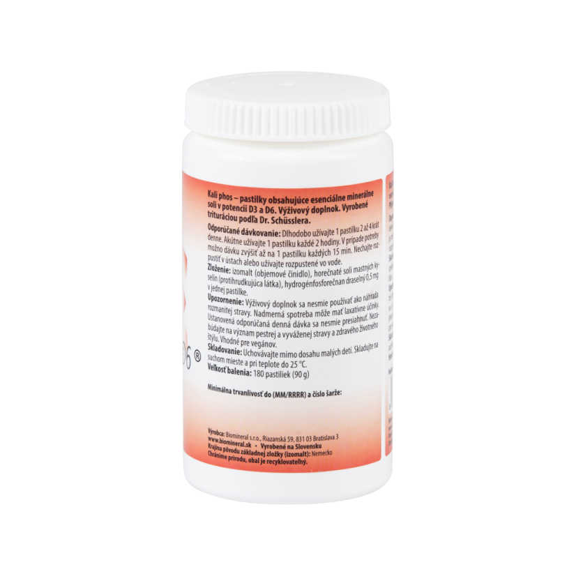 Kalium phosphoricum – bunková soľ (Schüsslerova soľ č. 5) Biomineral D6