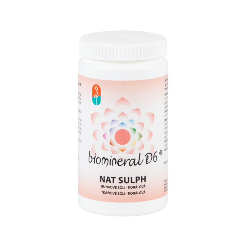 Natrium sulphuricum – buněčná sůl (Schüsslerova sůl č. 10) Biomineral D6