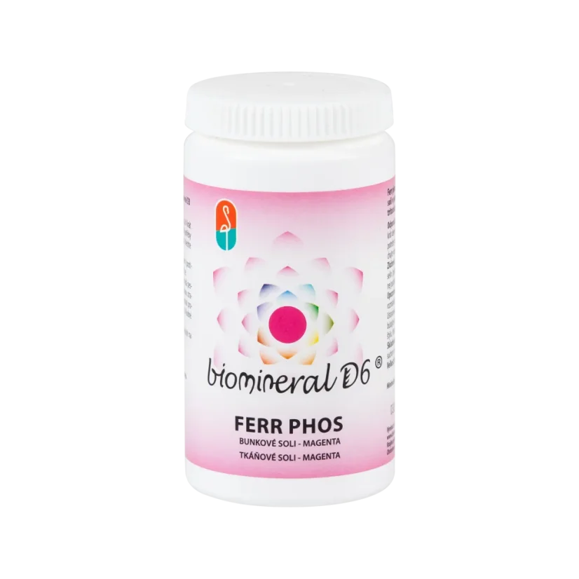 Ferrum phosphoricum – buněčná sůl (Schüsslerova sůl č. 3) Biomineral D6