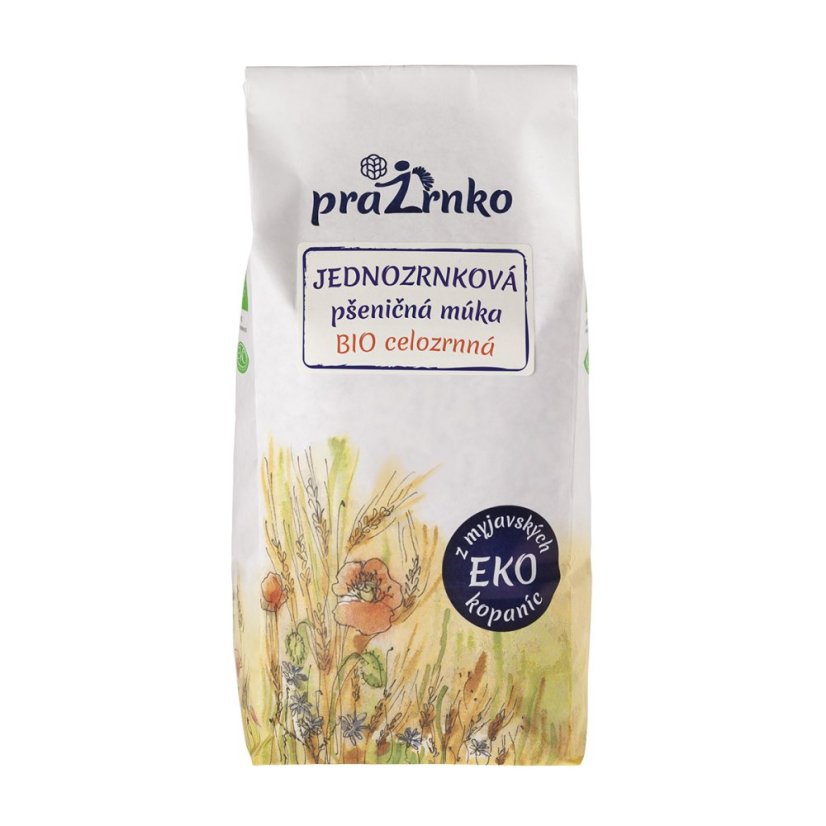 Jednozrnková múka BIO Prazrnko – celozrnná 1 kg