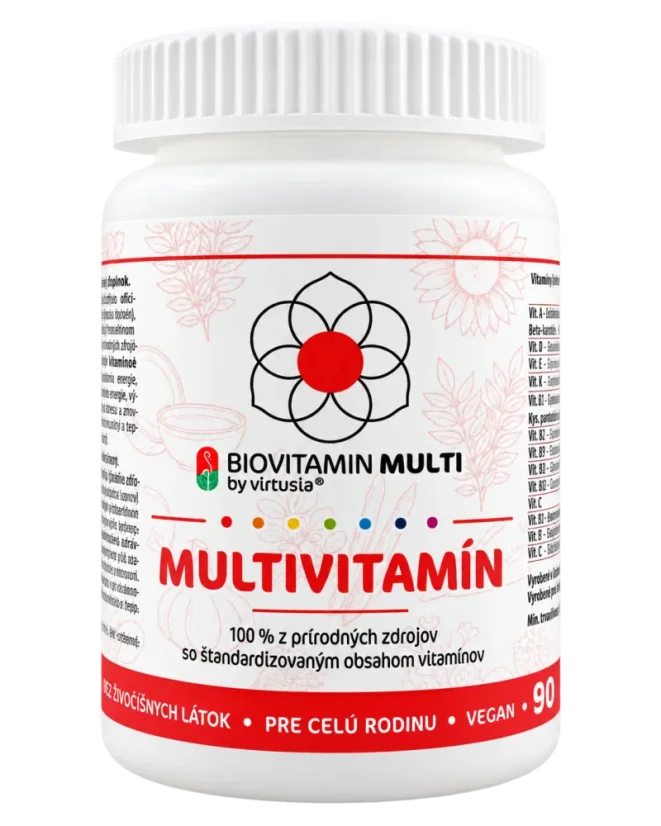 BIOVITAMIN MULTI – přírodní multivitamin z potravinových zdrojů v malých kapslích