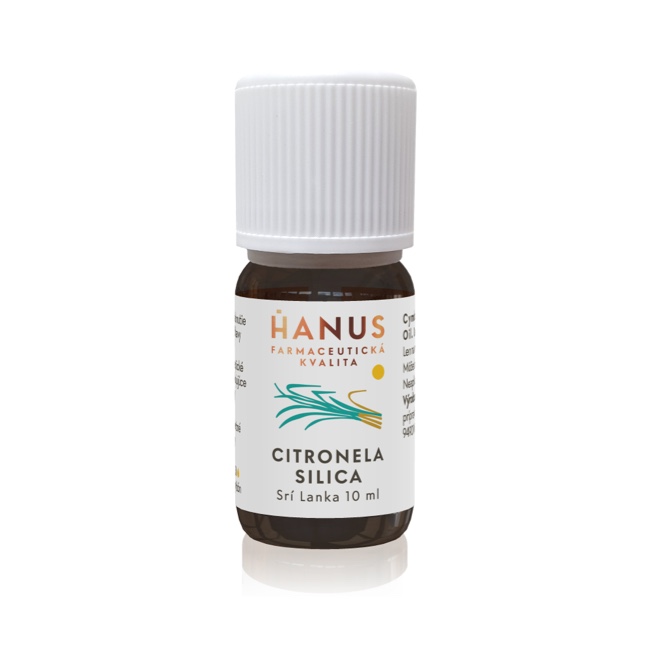 Citronelová silica Hanus – esenciálny olej pre aromaterapiu