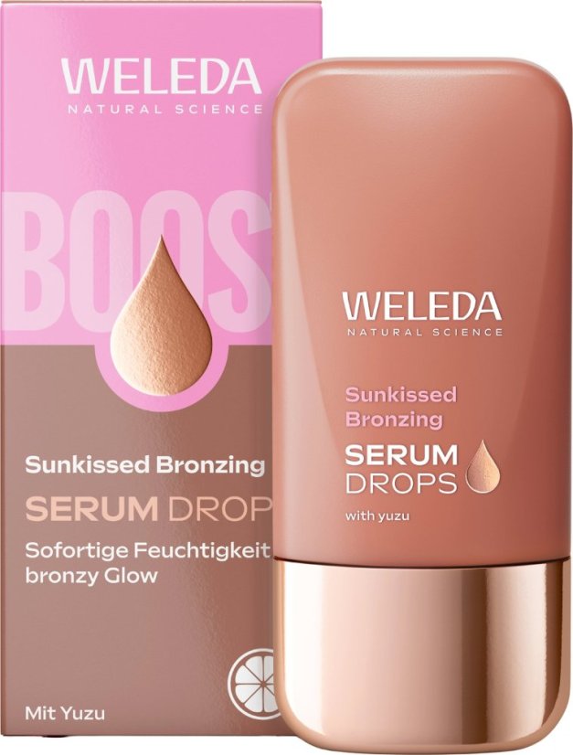 WELEDA hydratačné sérum s bronzing efektom kvapky