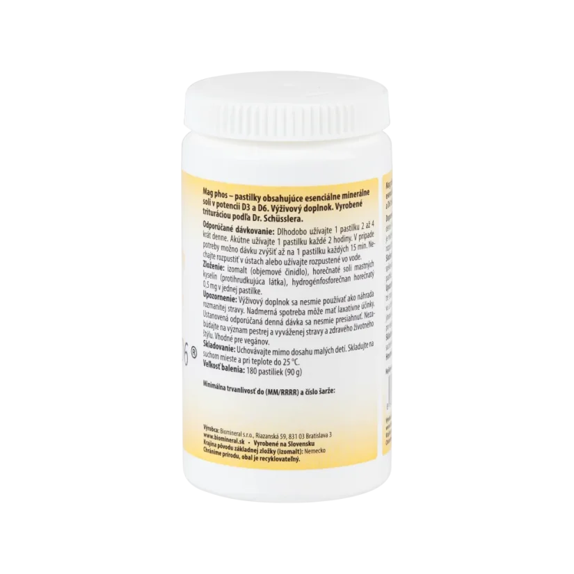 Magnesium phosphoricum – bunková soľ (Schüsslerova soľ č. 7) Biomineral D6