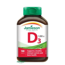 Vitamin D3 1000 IU Jamieson – imunita, kosti a svaly