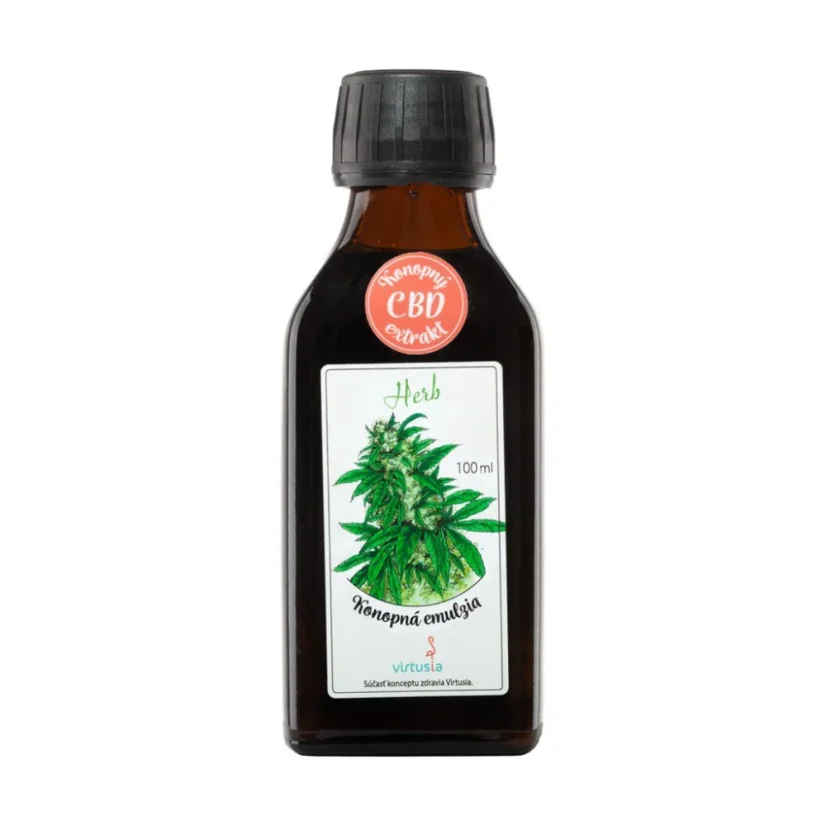 Konopná emulze Herb pro masáž ztuhlých svalů a kloubů