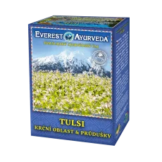 TULSI čaj na hrdlo a průdušky – ajurvédský čaj Everest Ayurveda