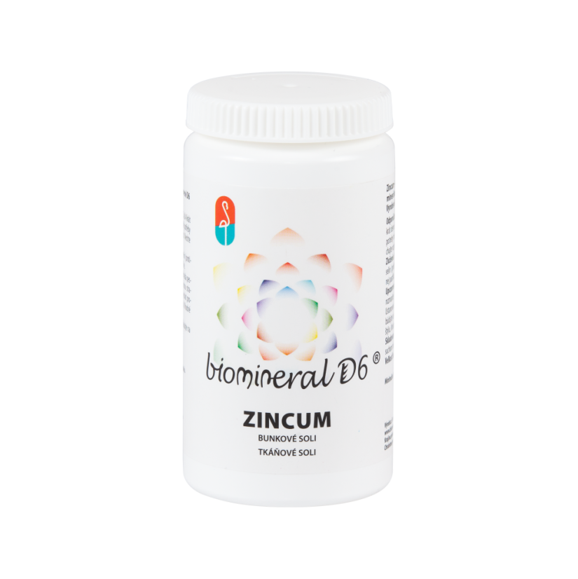 Zincum – bunková soľ (Schüsslerova soľ) Biomineral D6
