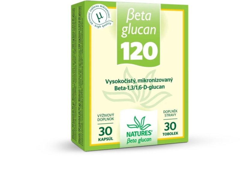 Beta Glucan Natures z hlivy ustricovej na imunitu - Beta glucan 500+: 240+