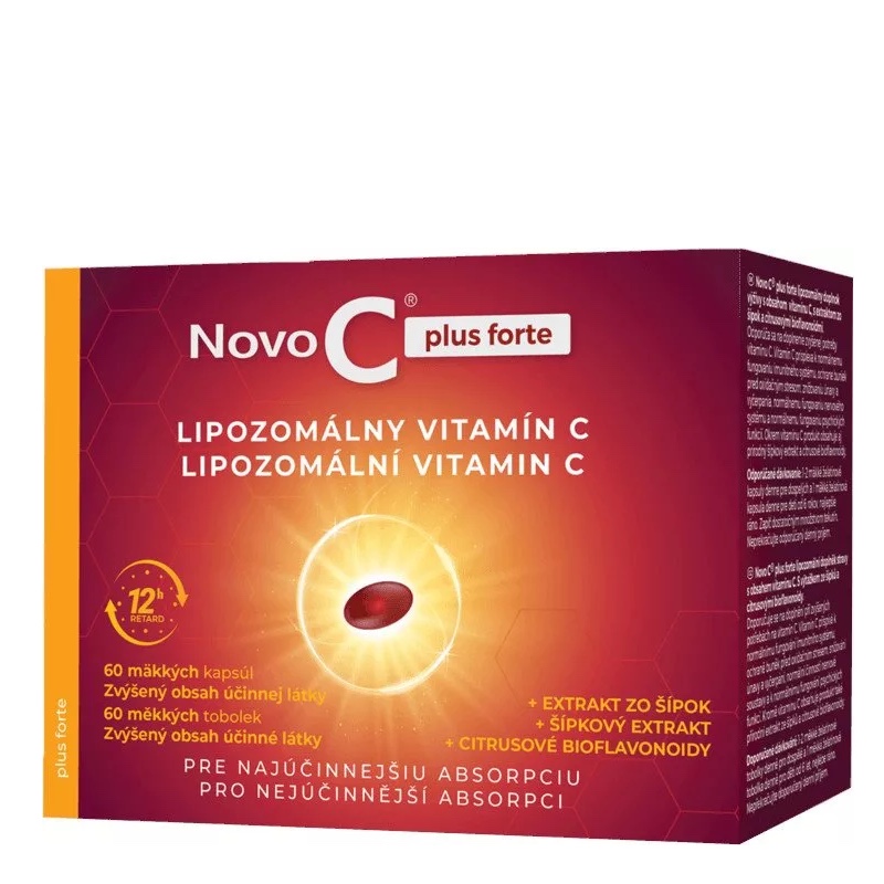 Lipozomální vitamín C, Novo C plus forte Lipozomální vitamín C, Novo C plus forte