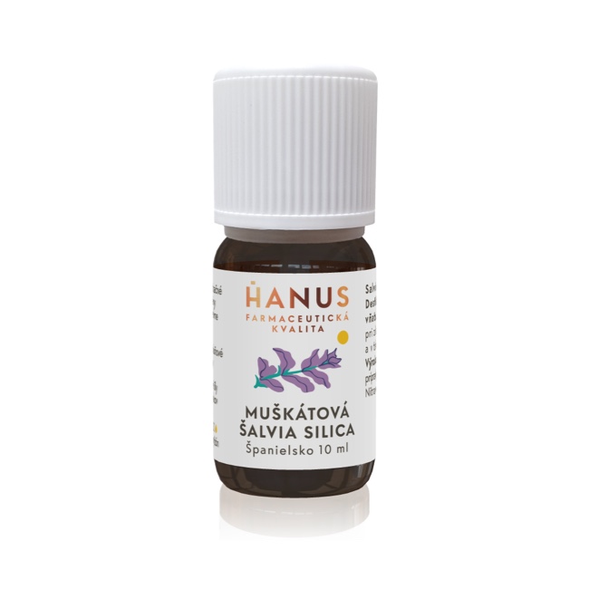 Muškátová šalvia silica Hanus – esenciálny olej pre aromaterapiu