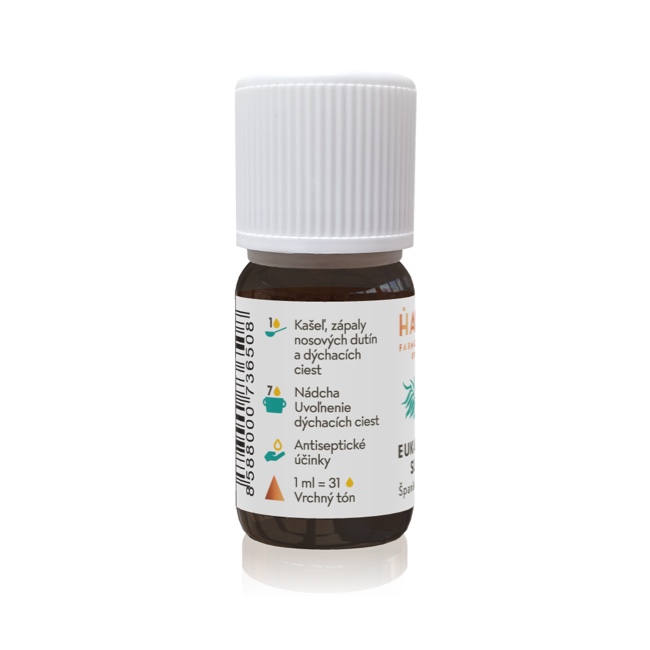 Eukalyptová silica Hanus – esenciálny olej pre aromaterapiu