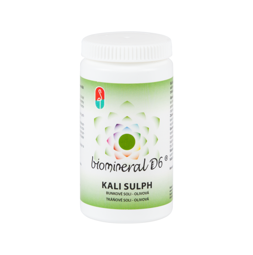 Kalium sulphuricum – bunková soľ (Schüsslerova soľ č. 6) Biomineral D6