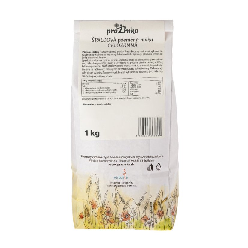 Špaldová múka celozrnná 1 kg