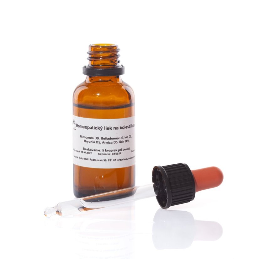 Homeopatický lék při bolestech hlavy – kapky