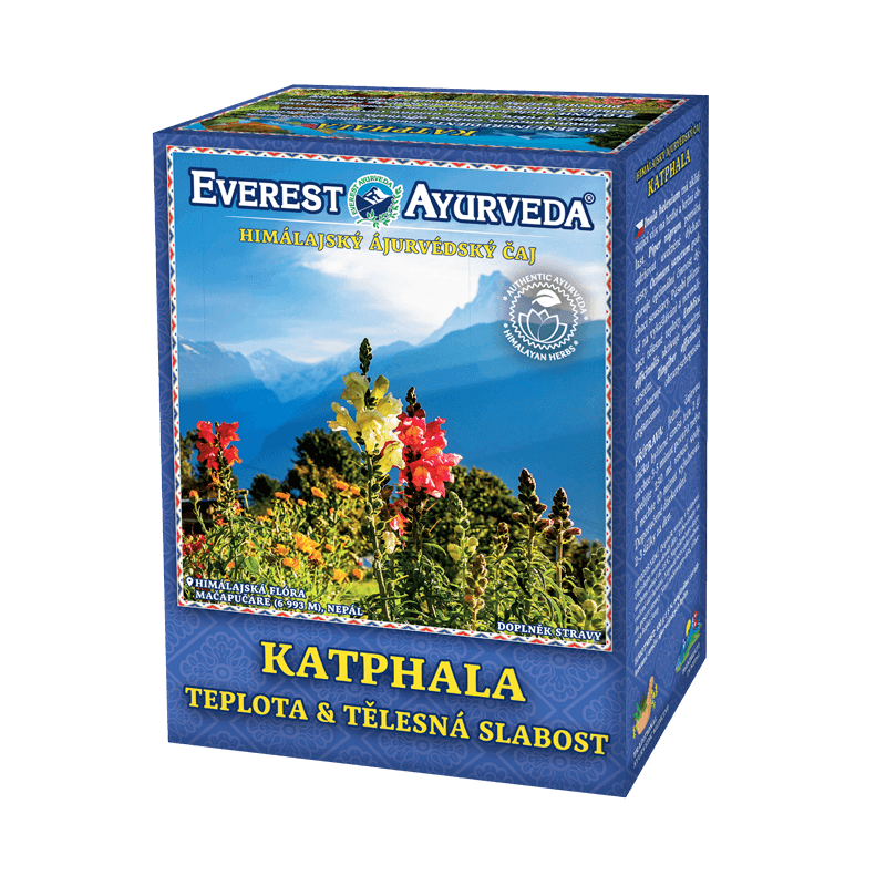 KATPHALA čaj na zvýšenú teplotu a telesnú slabosť – ajurvédsky čaj Everest Ayurveda